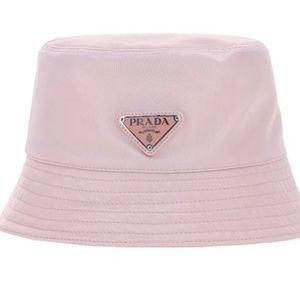 New Prada Bucket Hat, Pink, large